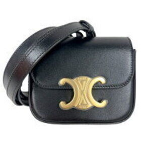 Celine Claude Black Calf Shoulder Bag